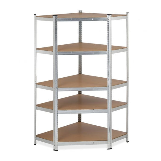 Corner shelf with 5 shelves
