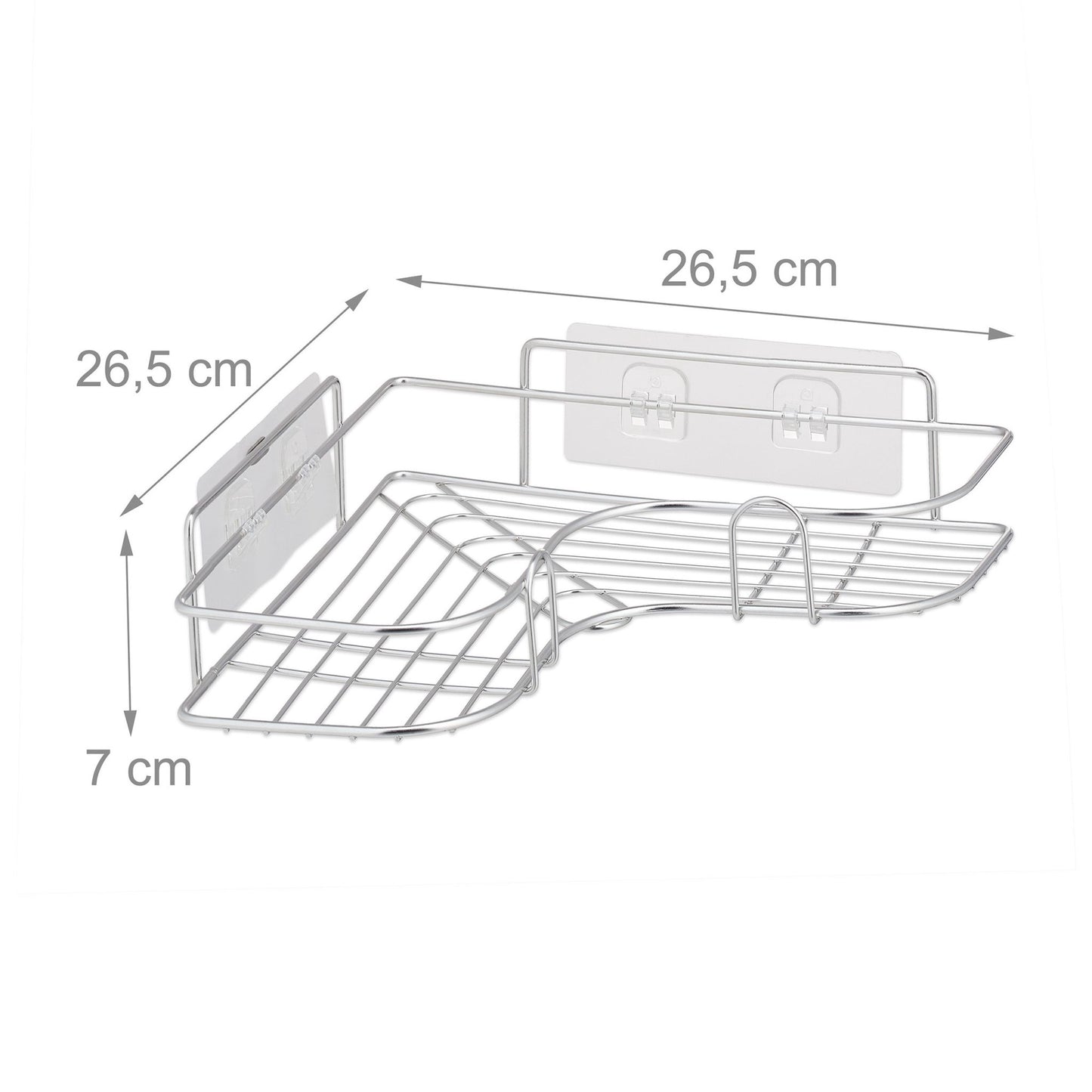 Corner showers without drilling