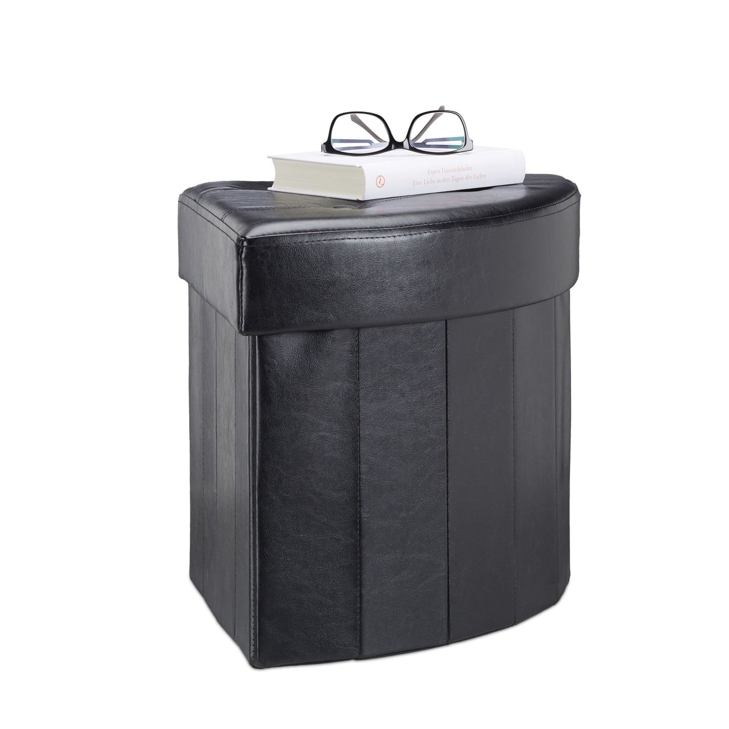 Corner stool with storage space