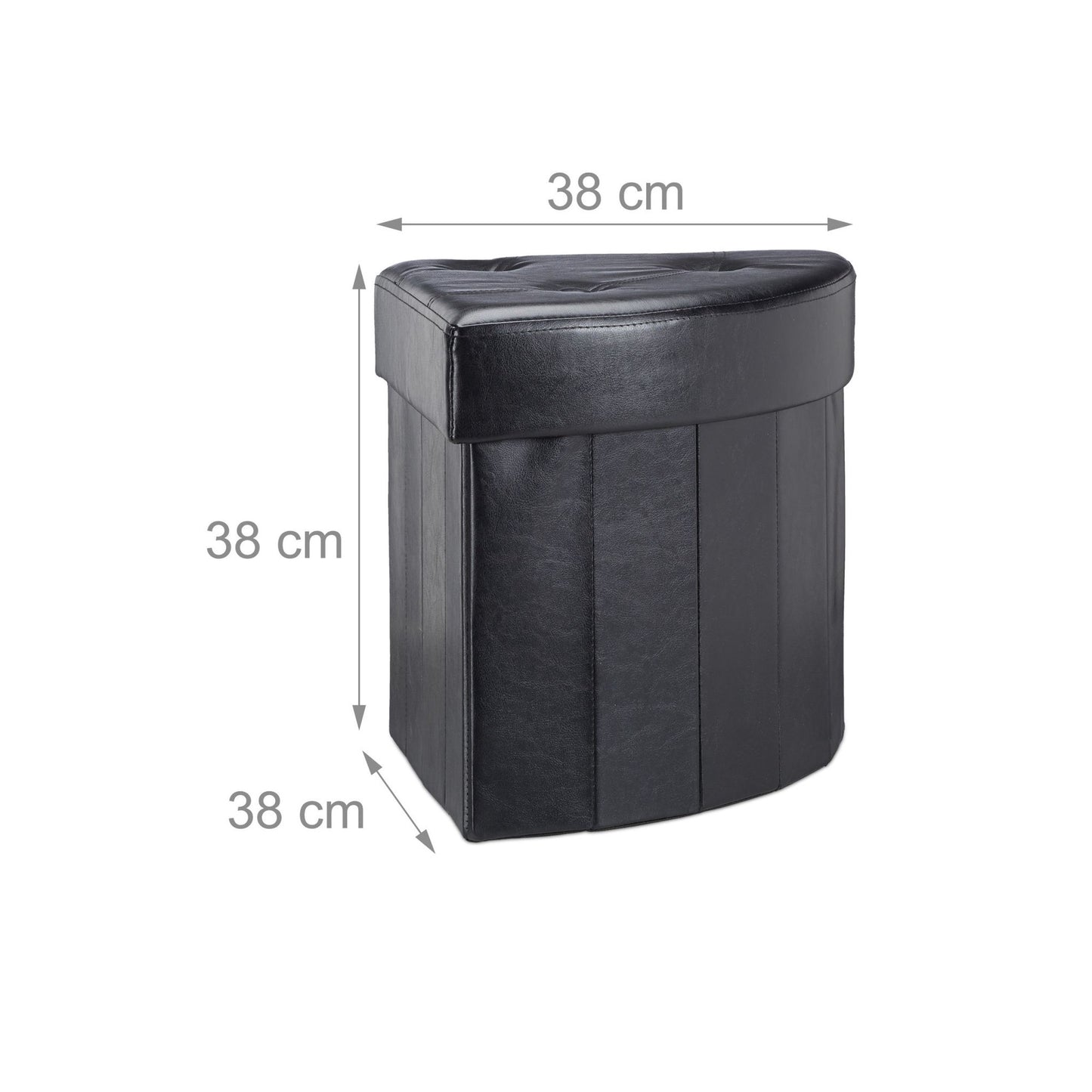 Corner stool with storage space
