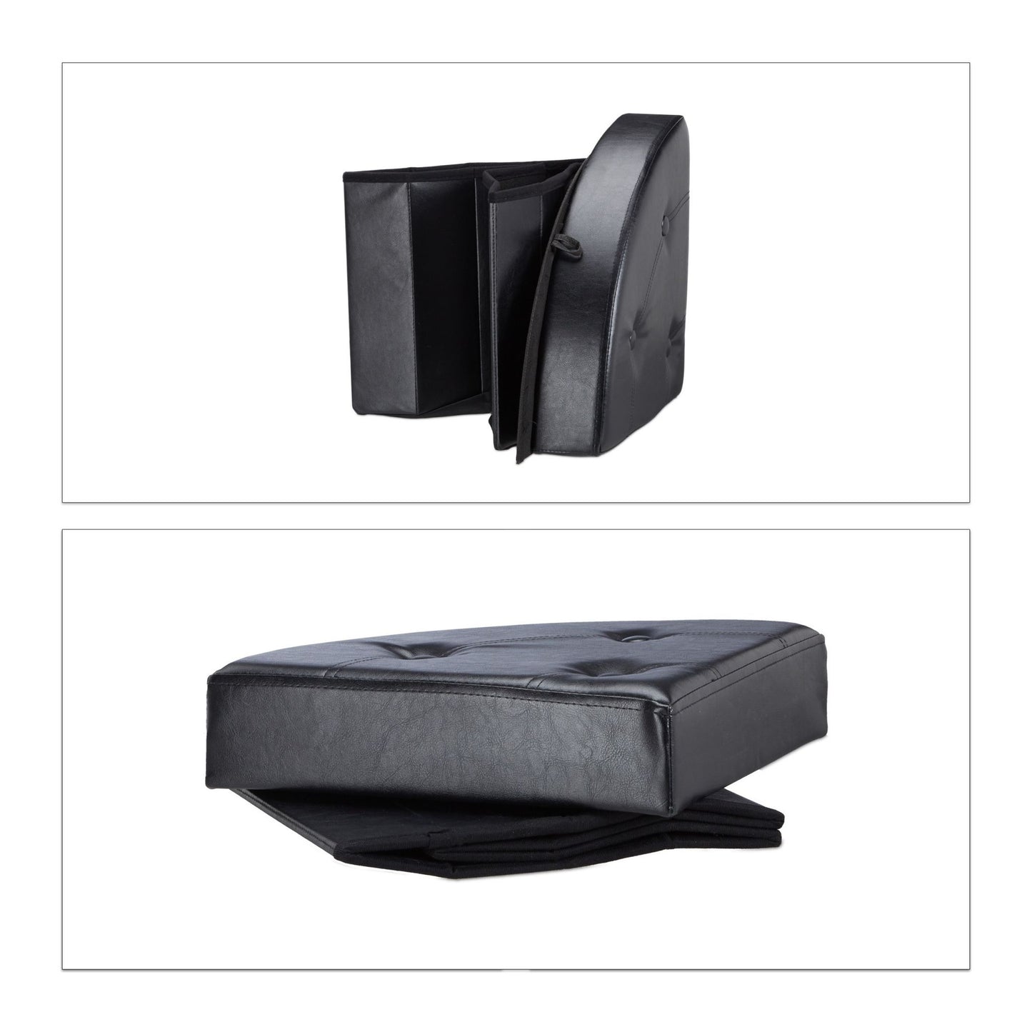 Corner stool with storage space