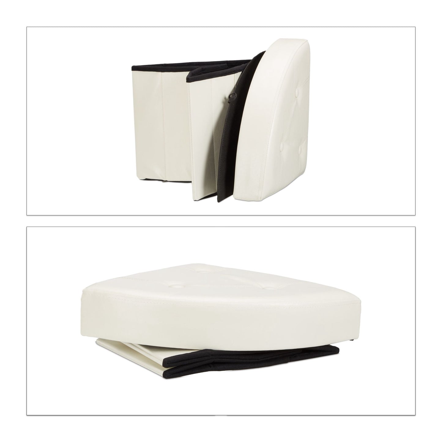 Corner stool with storage space
