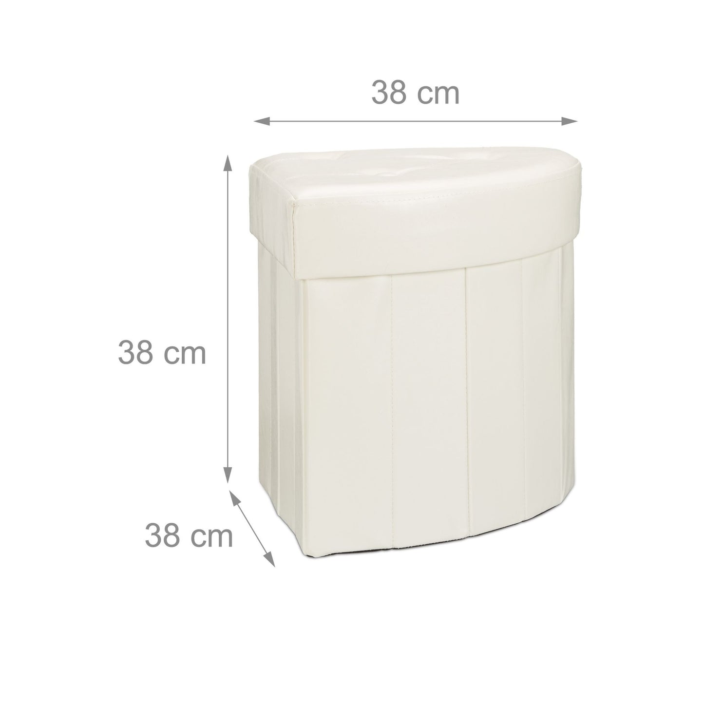 Corner stool with storage space
