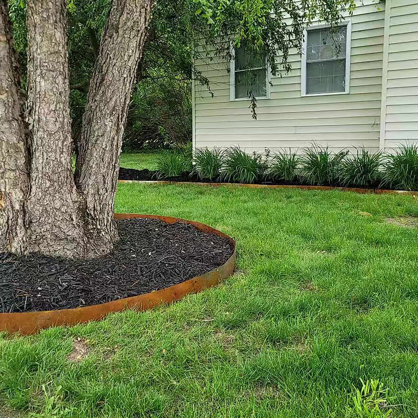 Corten Steel Lawn Edging – Flexible Garden Border