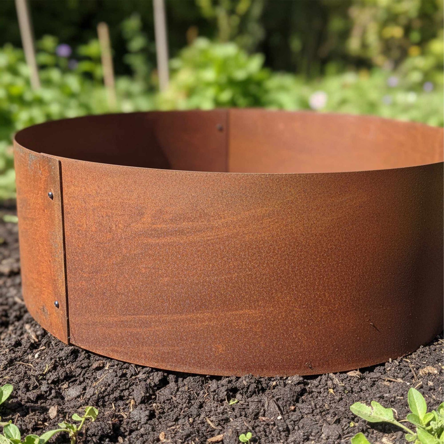 Corten Steel Tree Ring, Rust Finish, 20 x 70 cm