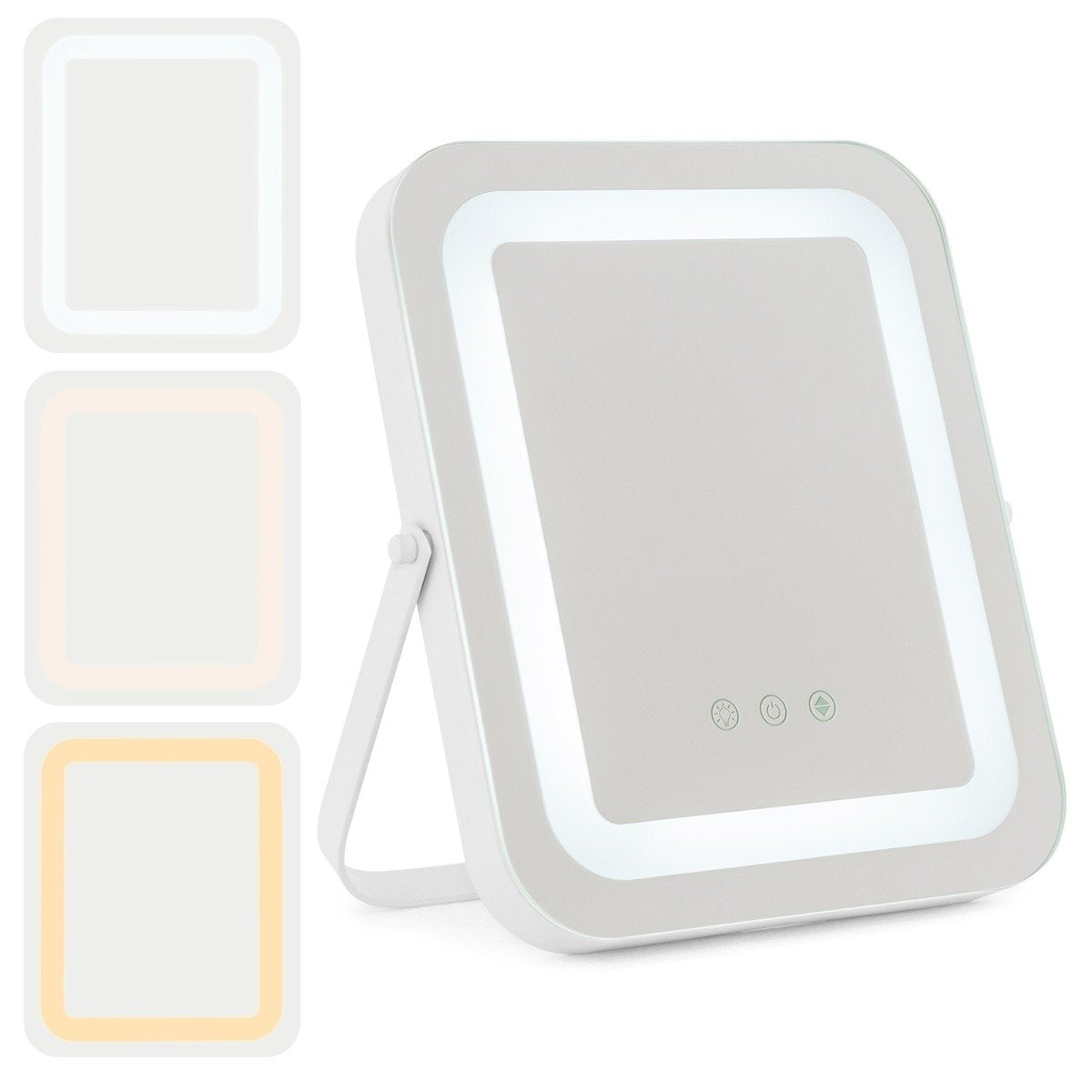 Cosmetic mirror with lighting & touch switch & memory function Dimmable make-up mirror