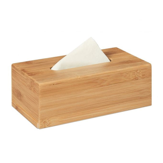Cosmetic napkin box in bamboo