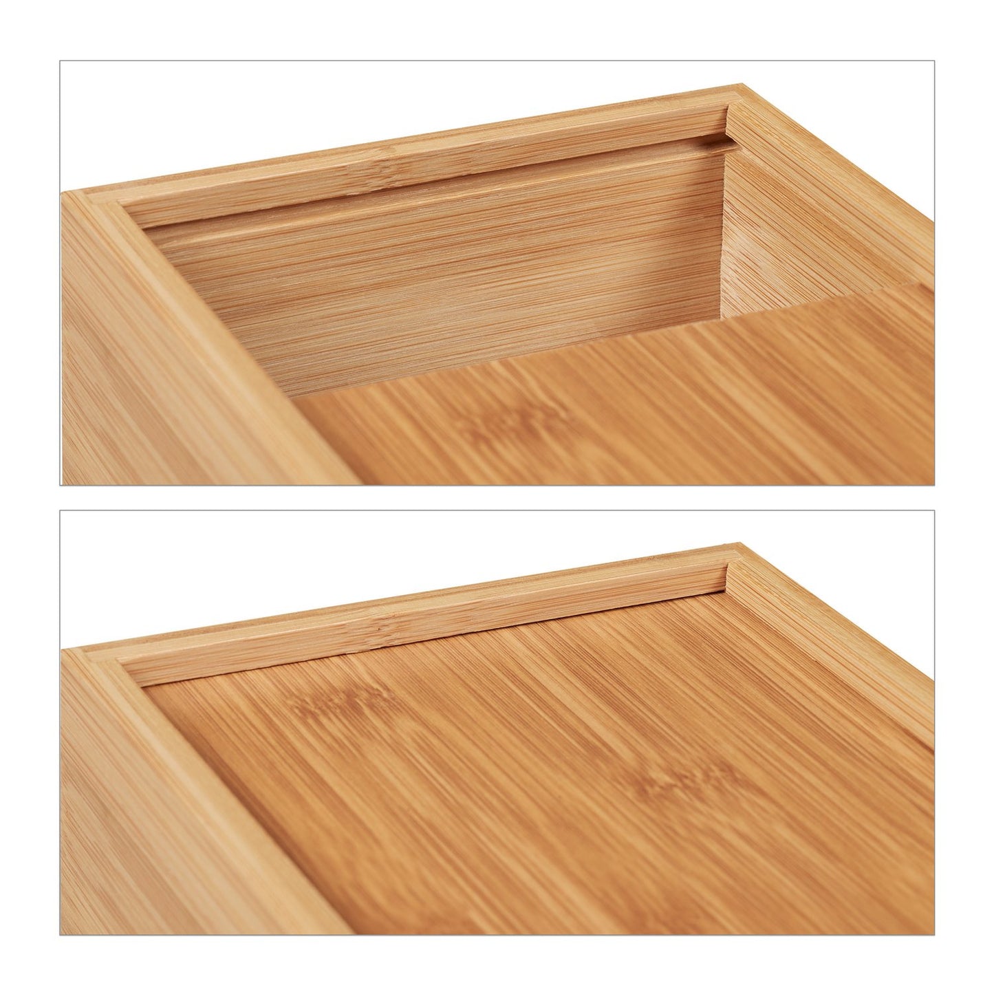 Cosmetic napkin box in bamboo