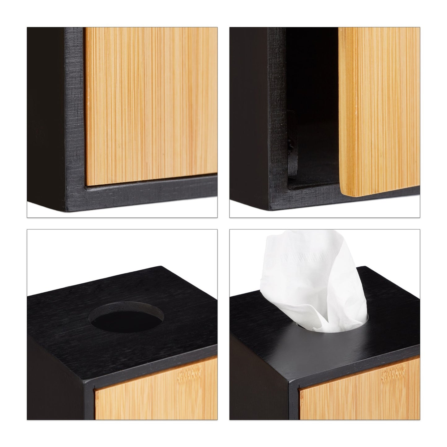 Cosmetic paper box black