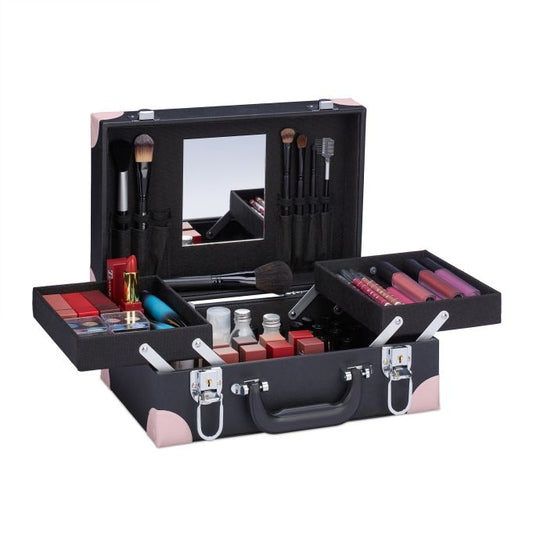 Cosmetics box with mirror