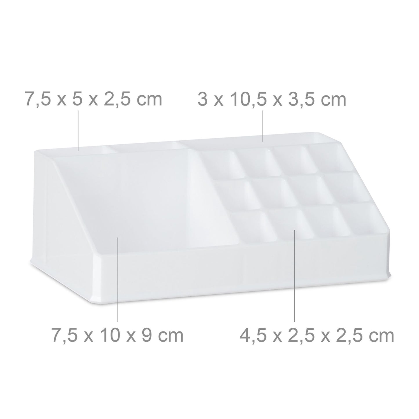 Cosmetics storage with 6 drawers