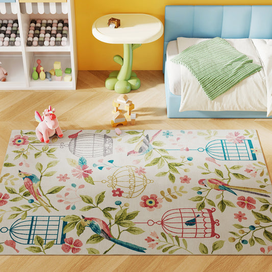 Country Rug, Polyester, Non-Slip, Easy Care, 200x140 cm