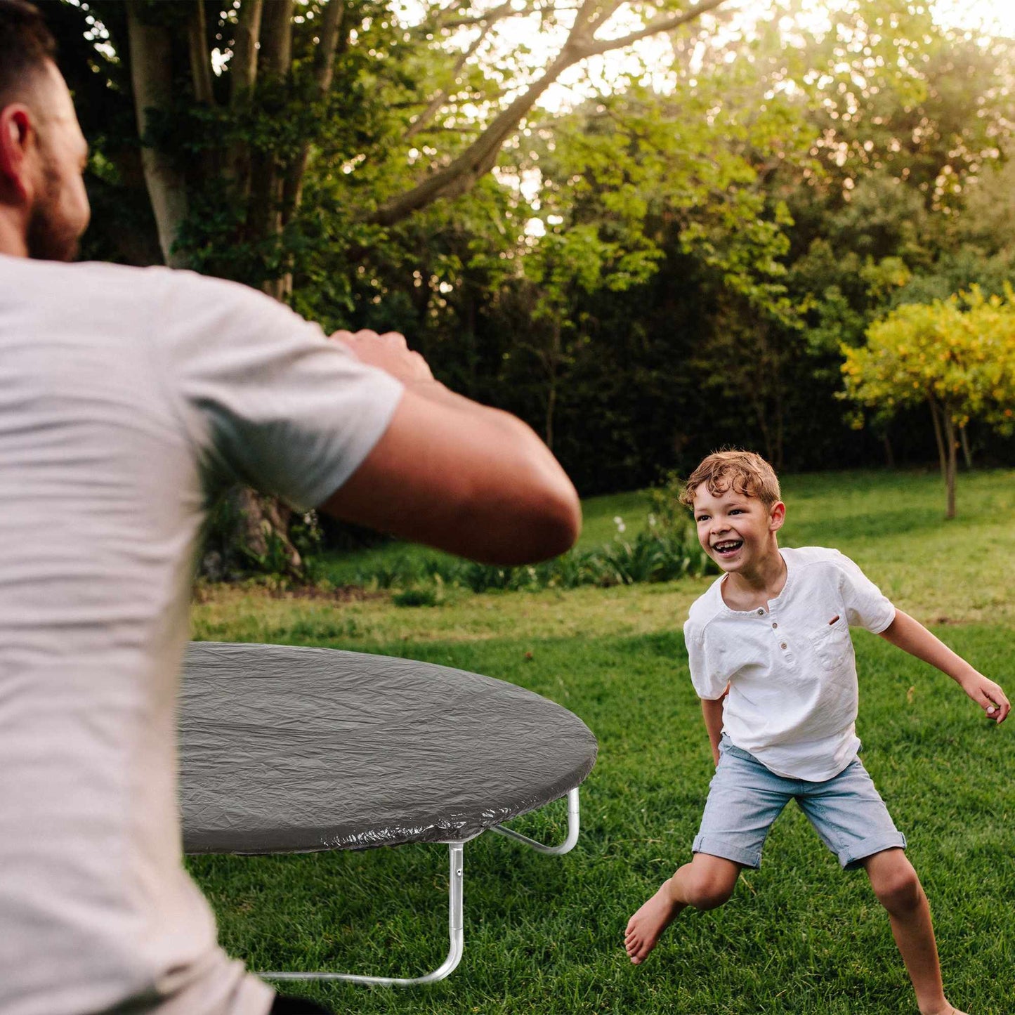 Cover plastic trampoline