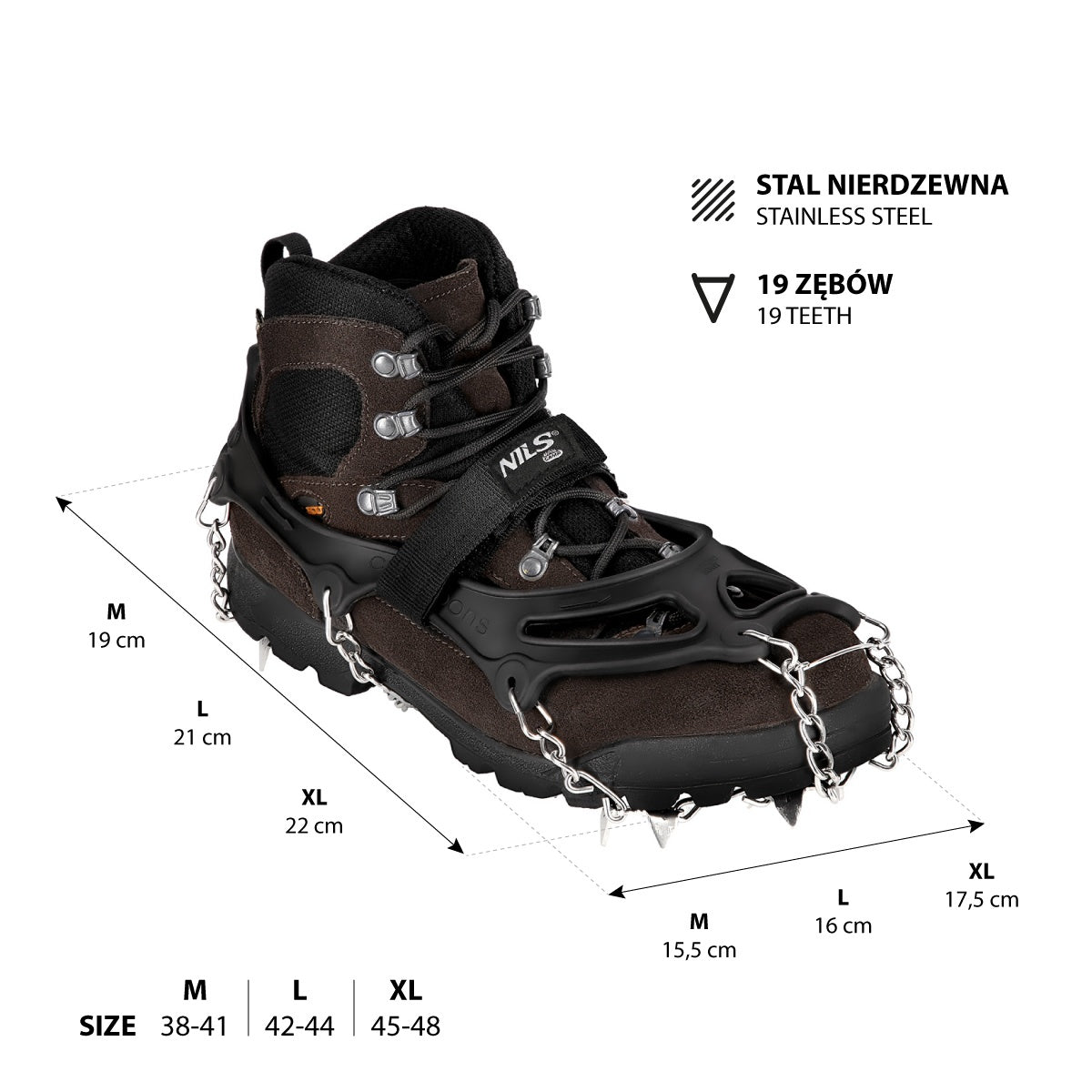 Crampons Size XL – Anti-Slip Ice Grips