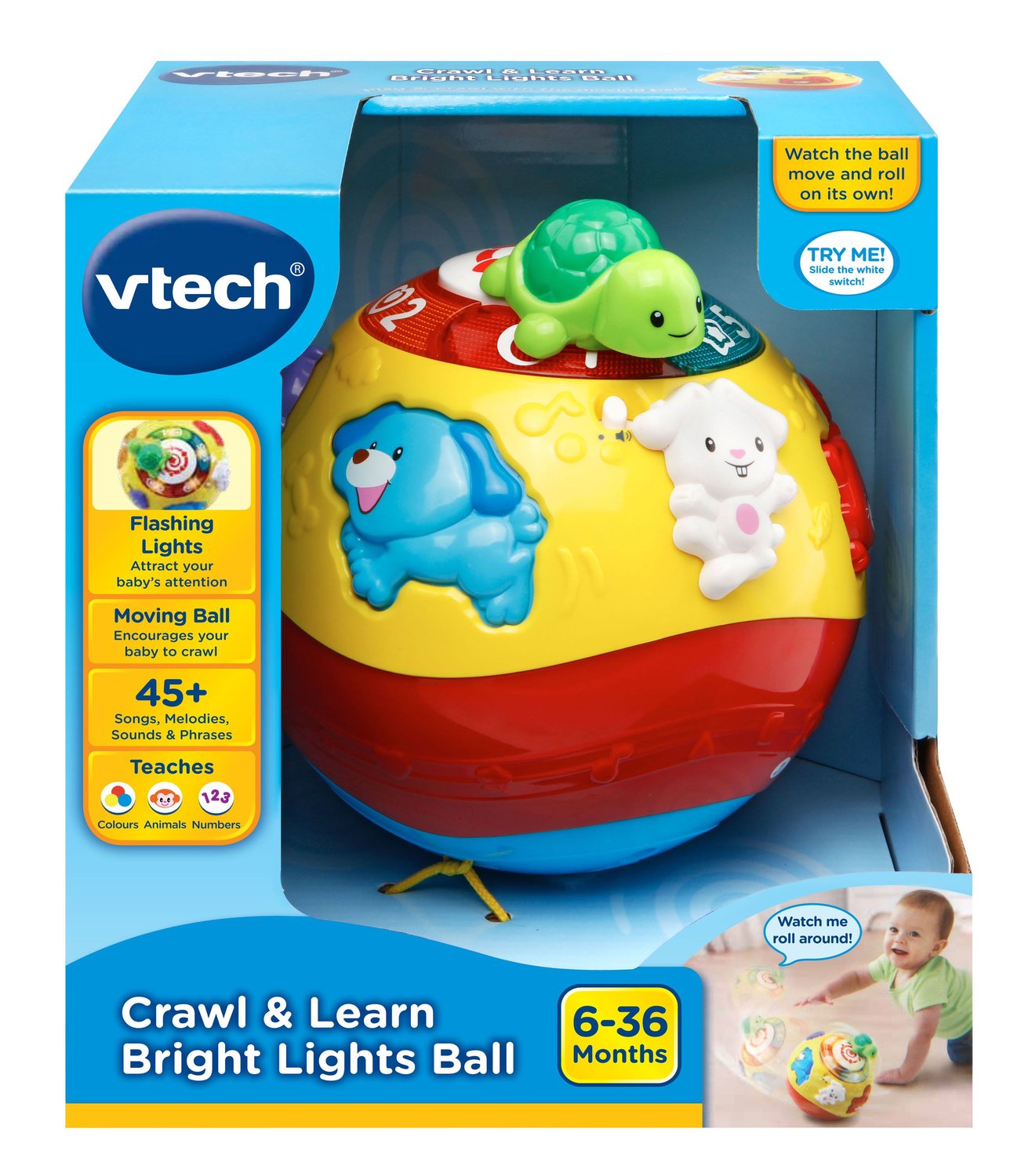 Crawl and Learn Educational Toy Ball for Infants and Toddlers
