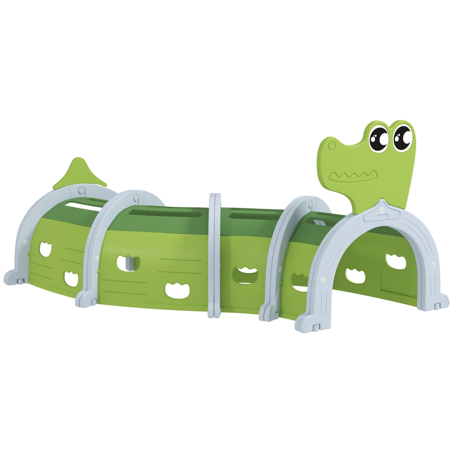 Kids Crawling Tunnel - Crocodile Design, 194 cm, indoor/outdoor use