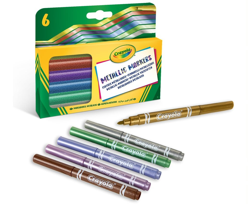 Crayola 6 Metallic Markers