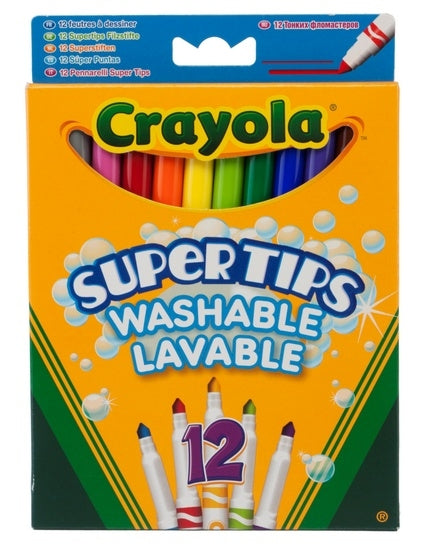 Crayola Bright Supertips Markers, 12 Pcs