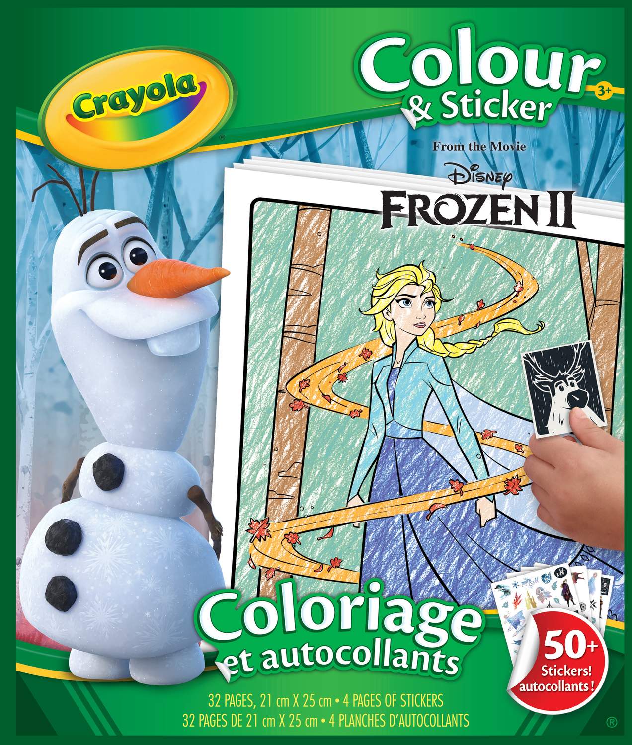 Crayola Frozen Coloring & Stickering Book Frozen Ii (In English Lang.)