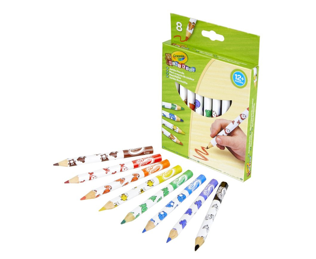 Crayola Minikids Jumbo Decorated Pencils, 8 Pcs