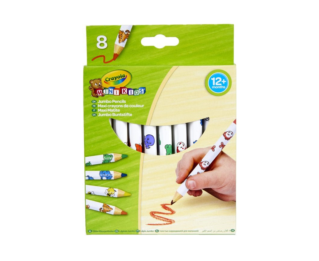 Crayola Minikids Jumbo Decorated Pencils, 8 Pcs