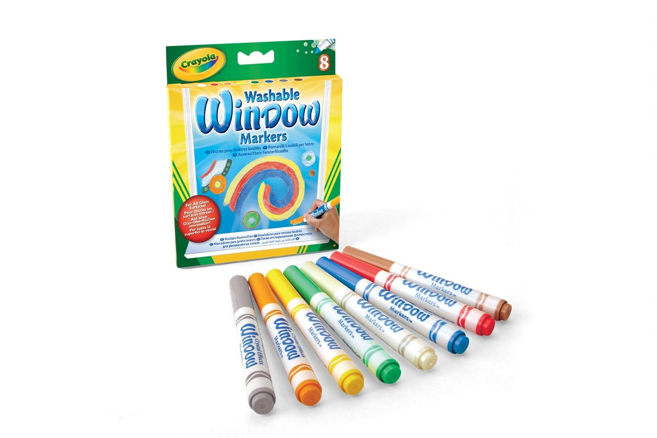 Crayola Window Markers, 8 Pcs