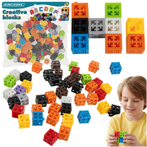 Creative 3D Building Blocks, 160 Pcs, ABS Plastic