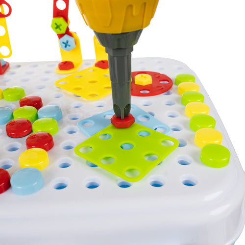 Creative Mosaic Toy Set with Screwdriver, 300 Pieces