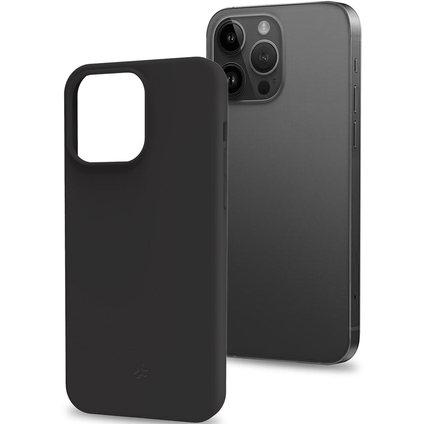 Cromo Soft rubber case iPhone 15 Pro Black