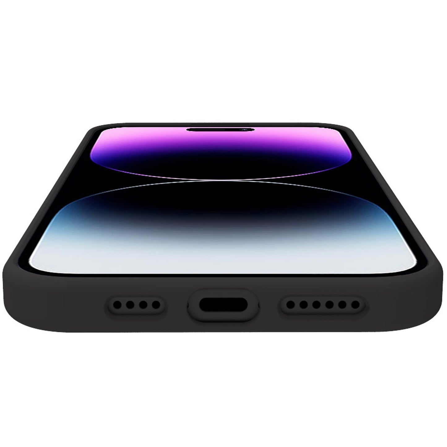 Cromo Soft rubber case iPhone 15 Pro Max Black