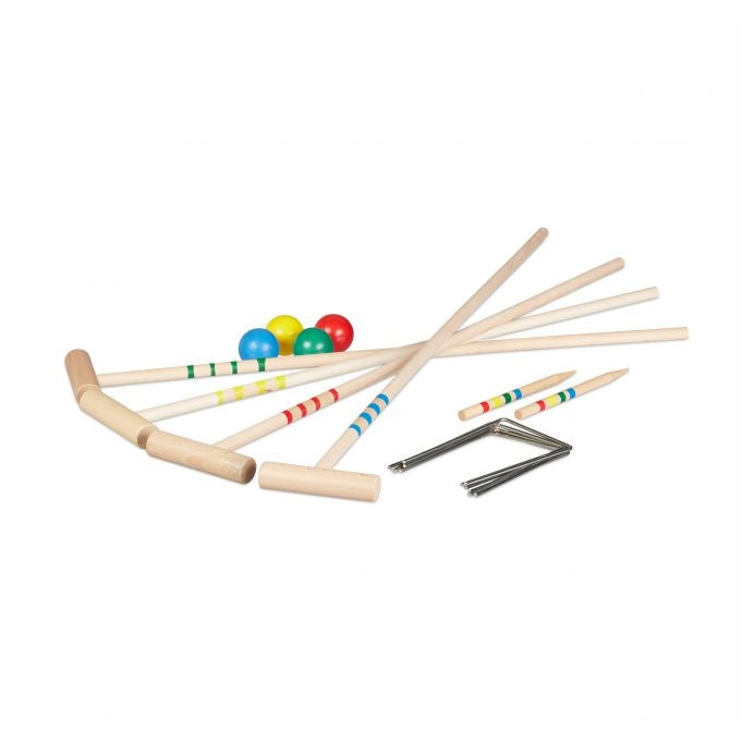 <p>Experience endless outdoor fun with this croquet set, perfect for family gatherings. Crafted from durable cherry wood, it ensures long-lasting play for both children and adults.</p>

<ul>
<li>Enjoy a complete croquet set for all ages, ideal for family
