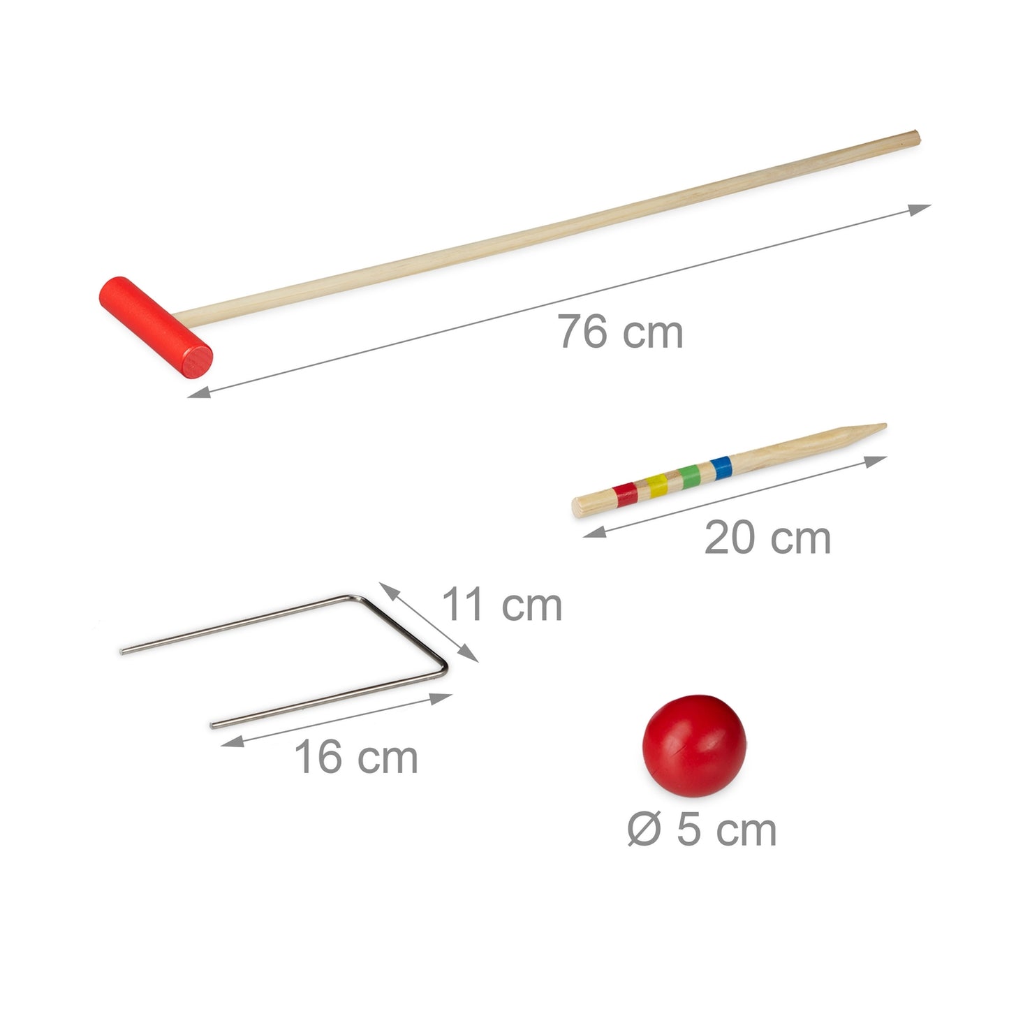Croquet game for children and adults