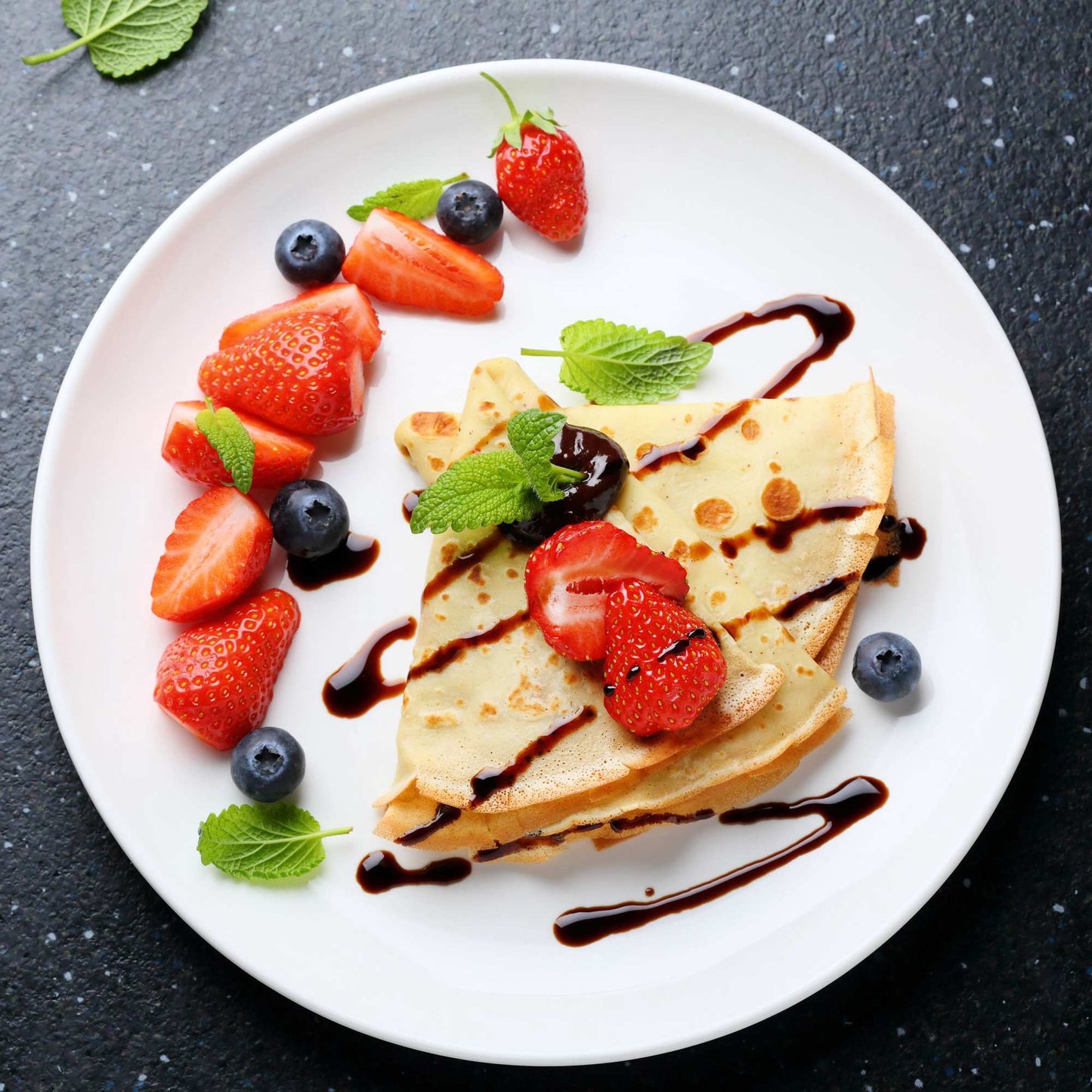 Crêpes form cast aluminum black 25 cm