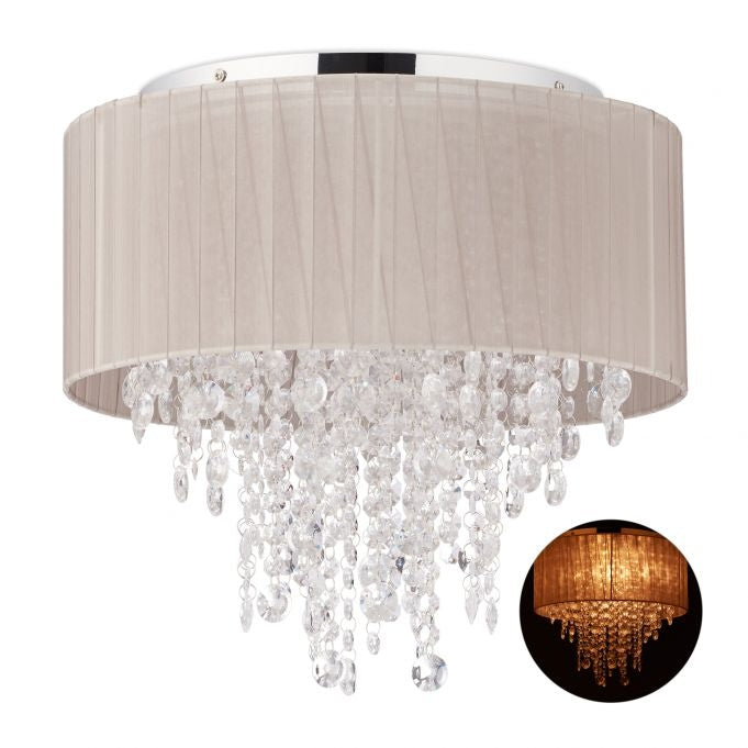 <p>Enhance your living space with this crystal chandelier, offering timeless elegance and soothing illumination. Designed in a classic turn-of-the-century style, it complements diverse interior aesthetics.</p>

<ul>
<li>Illuminate with raindrop-like cryst