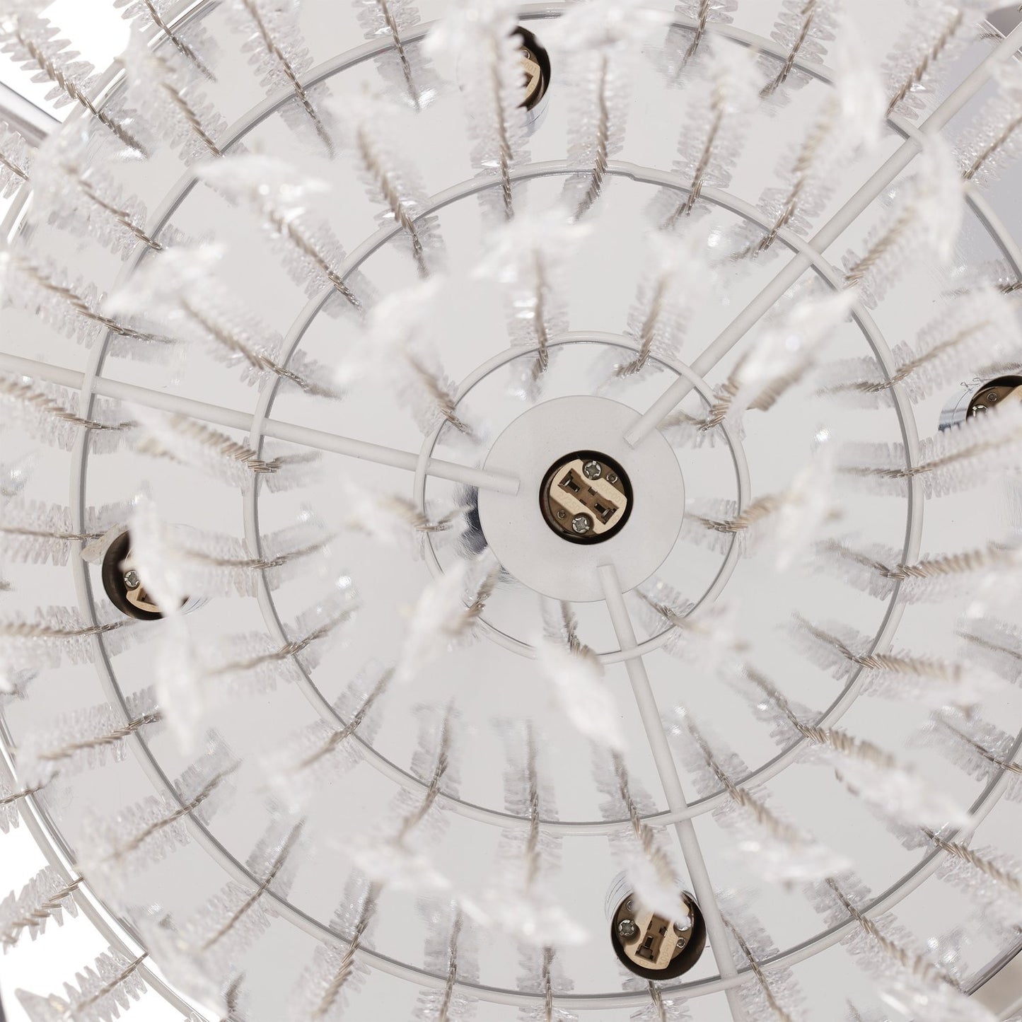 <p>Enhance your living space with this crystal chandelier, offering timeless elegance and soothing illumination. Designed in a classic turn-of-the-century style, it complements diverse interior aesthetics.</p>

<ul>
<li>Illuminate with raindrop-like cryst