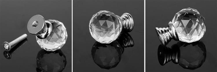 Crystal furniture knob