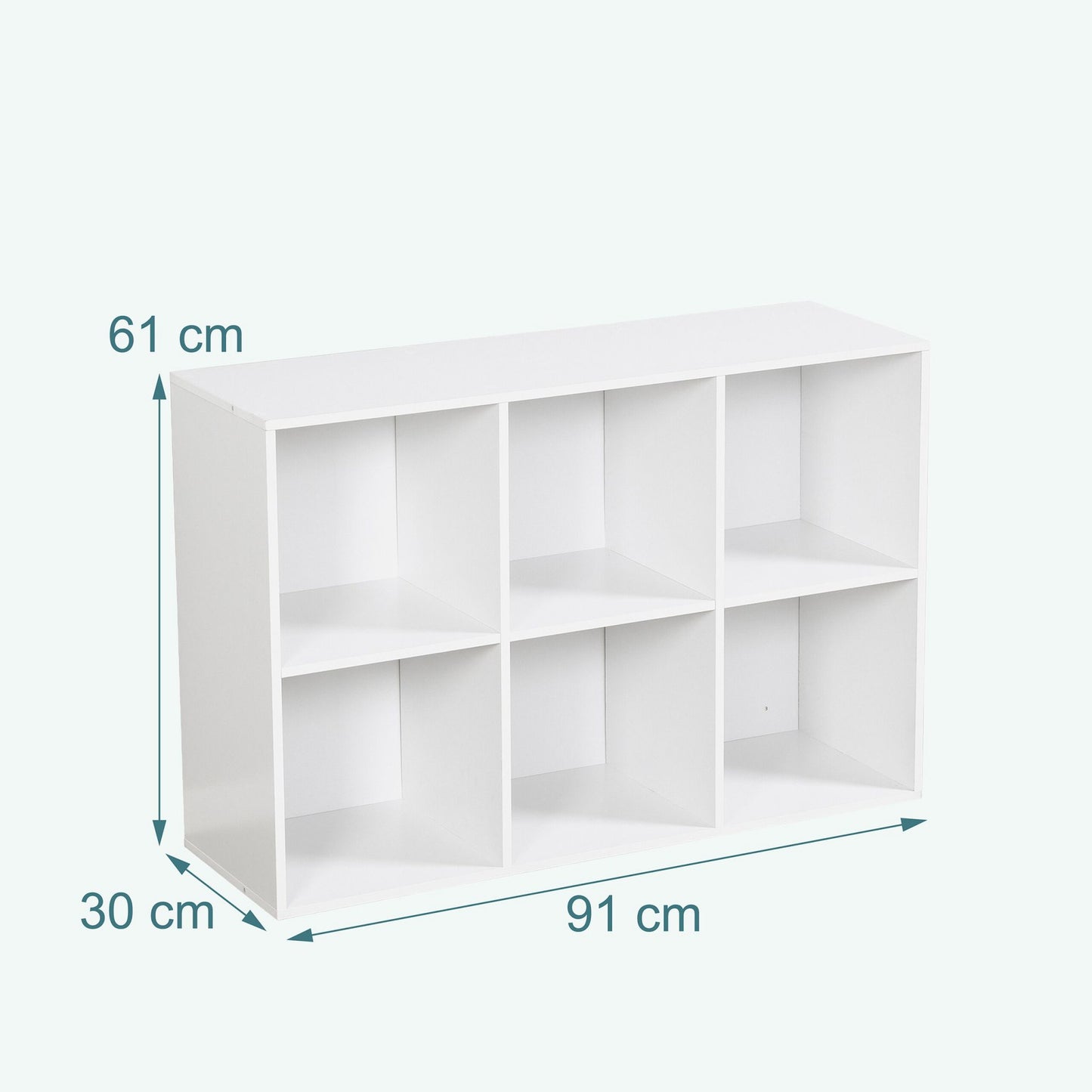 Cube Bookcase – Freestanding Shelf with Open Compartments