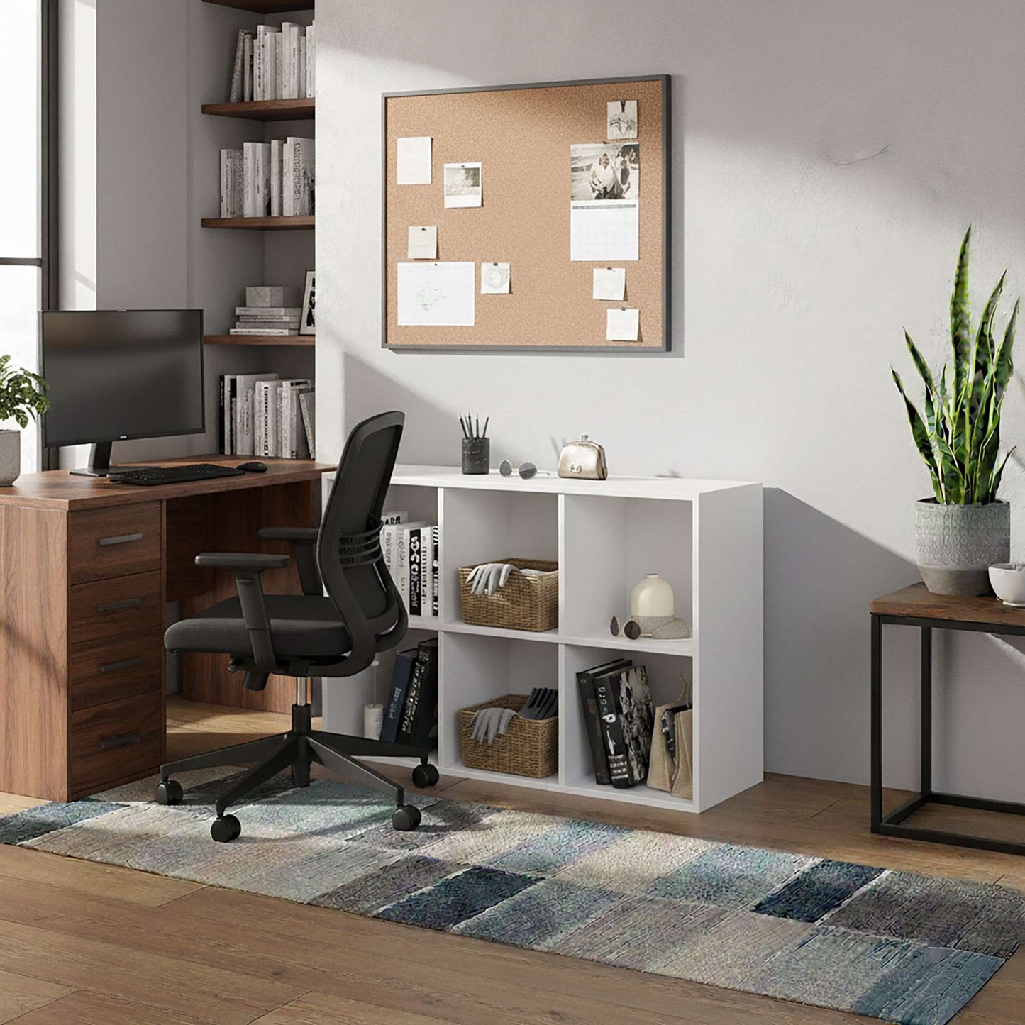 Cube Bookcase – Freestanding Shelf with Open Compartments