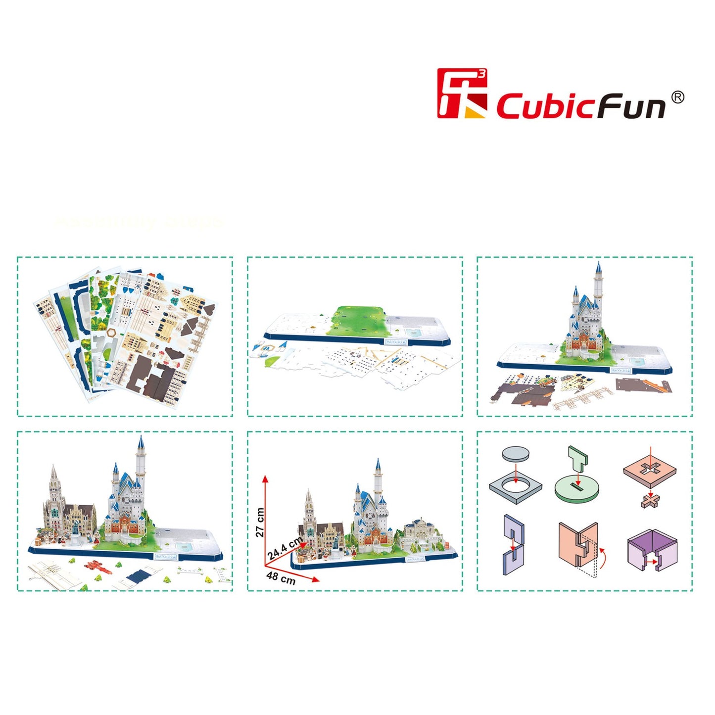 Cubicfun 3D Puzzle City Line Bavaria