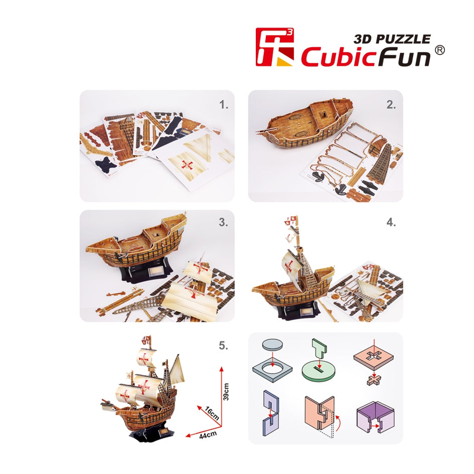 Cubicfun 3D Puzzle Santa Maria