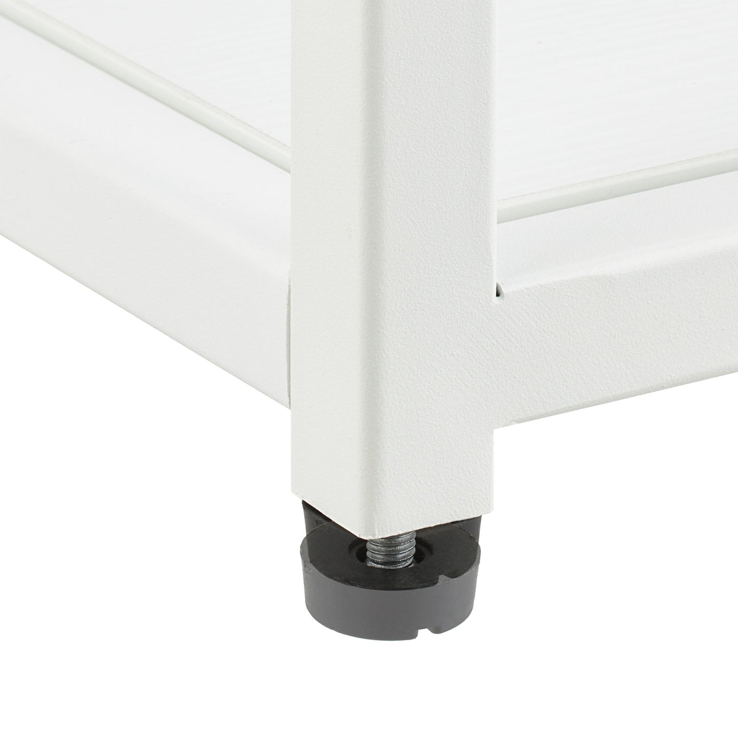 Cuboid side table with glass