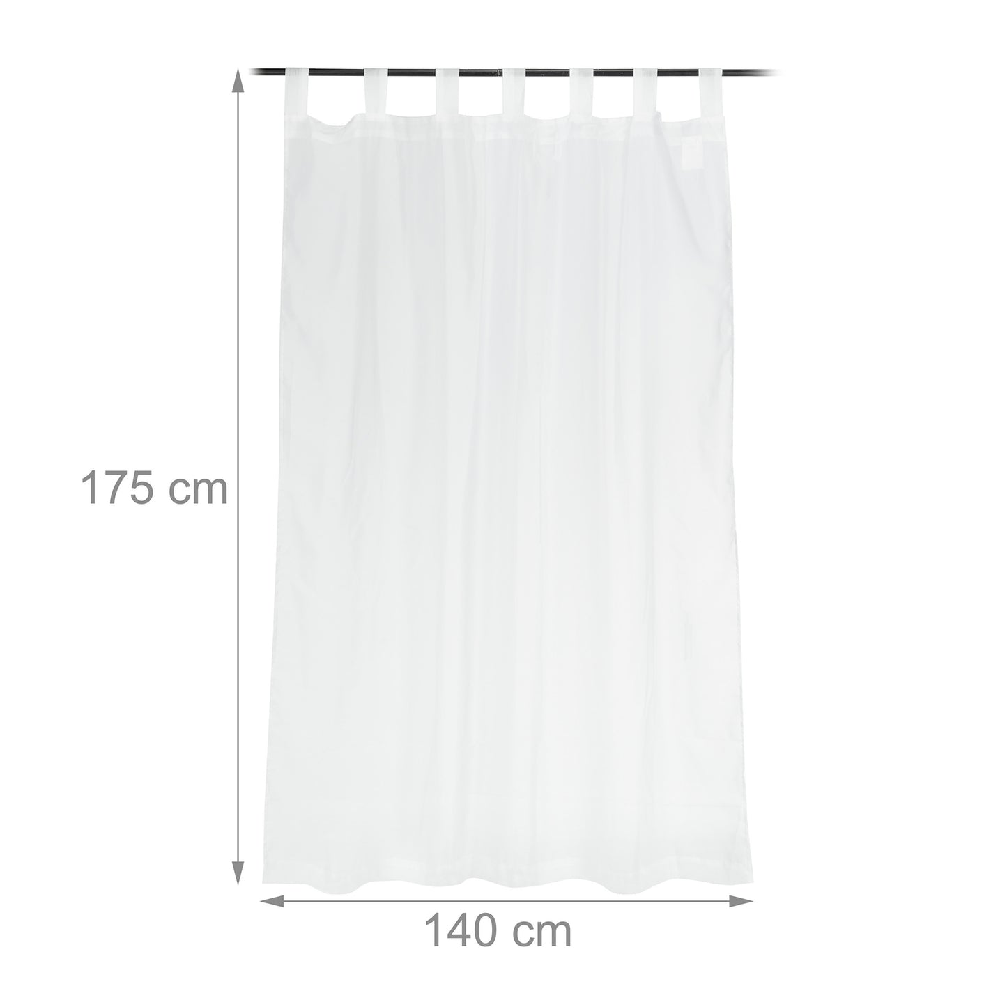 Curtains set of 2 white