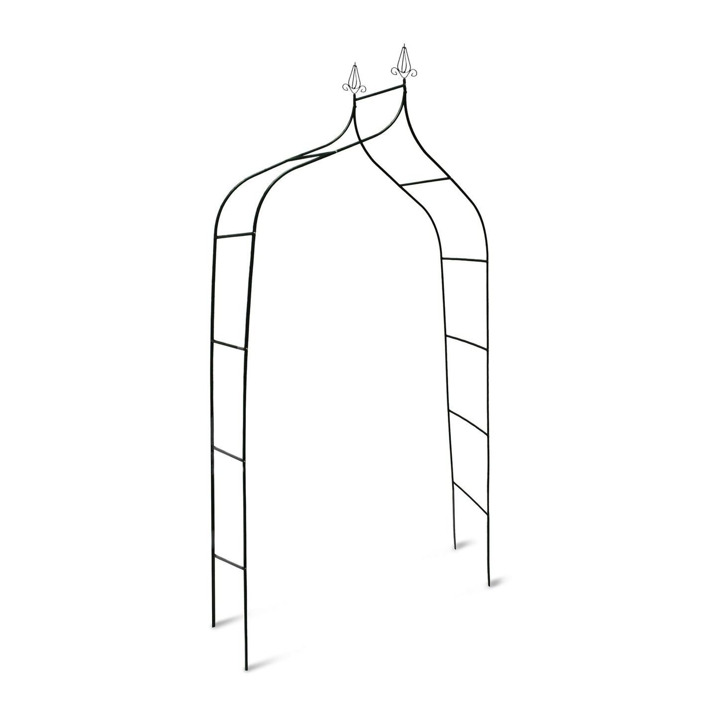 Curved Metal Rose Arch with Pointed Top