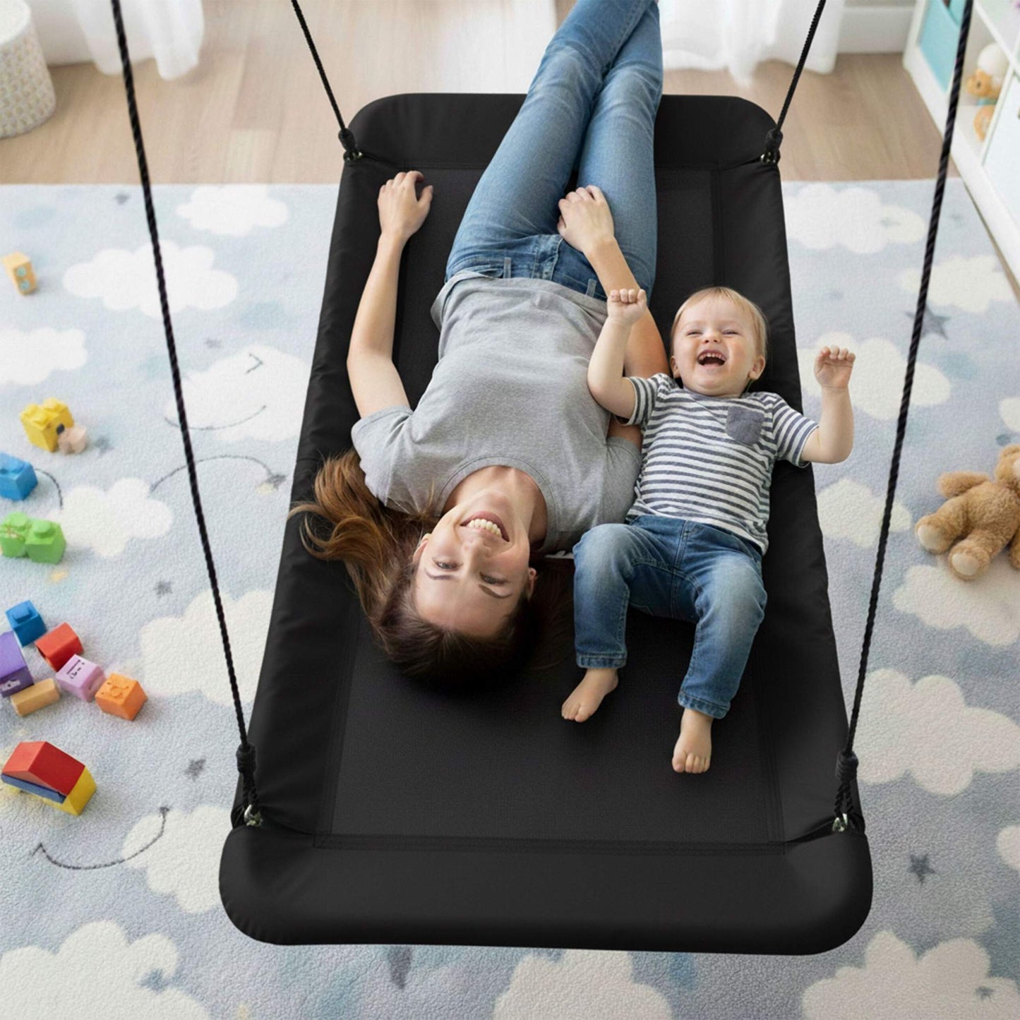 Curved Nest Swing, 150kg Capacity, Adjustable Height