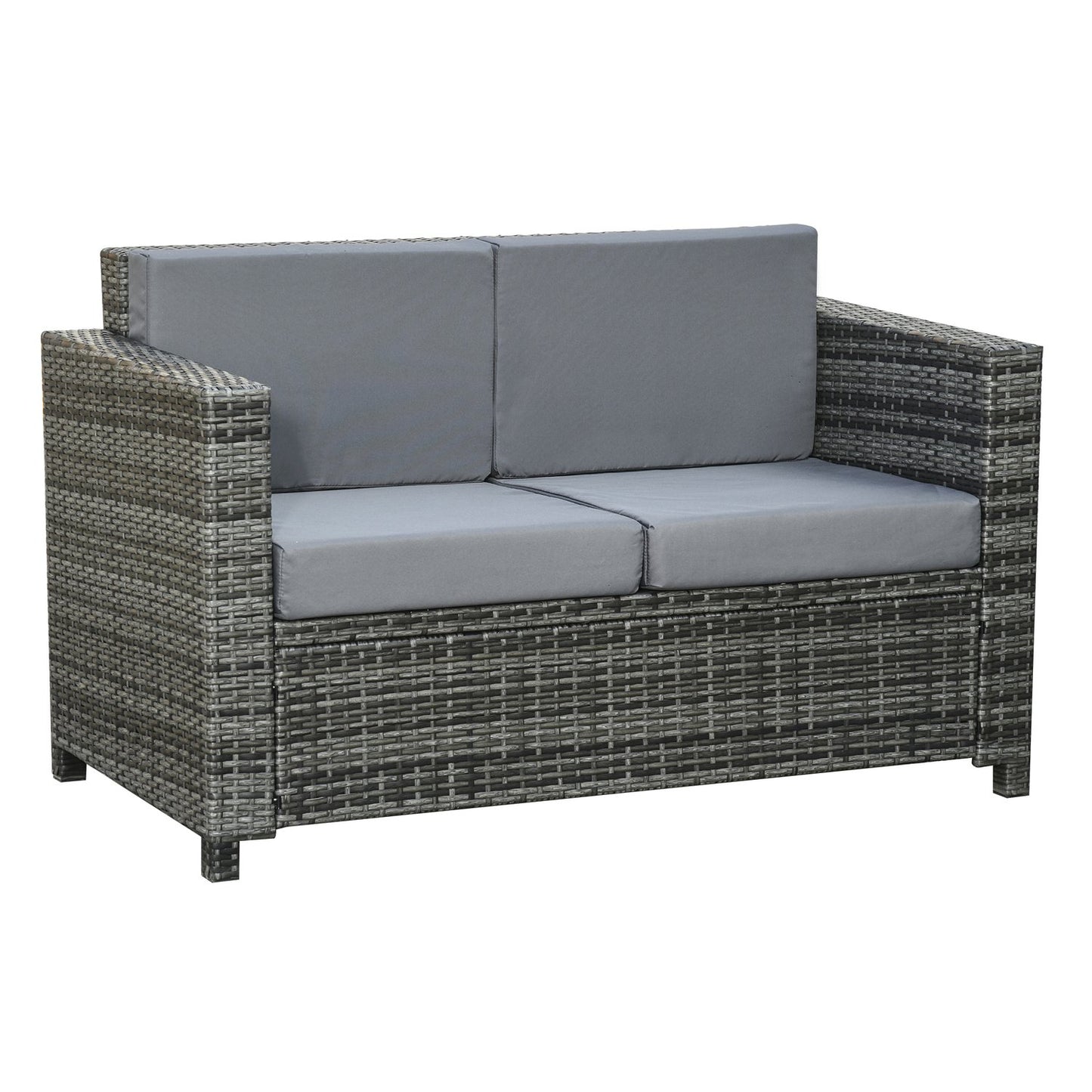 Terrace & Balcony Cushion - Metal & Polyester, 130x70x80 cm