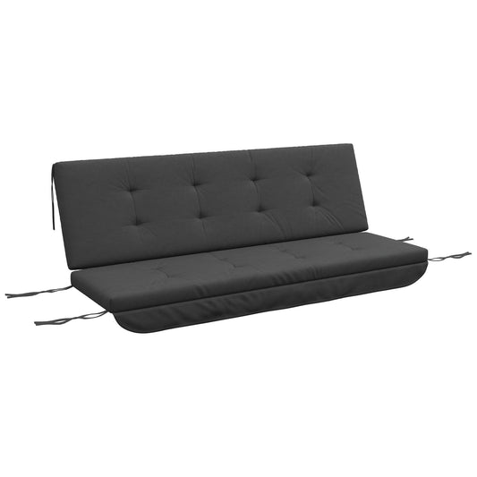 Porch Swing Cushion Set - Dark Grey, 170 cm