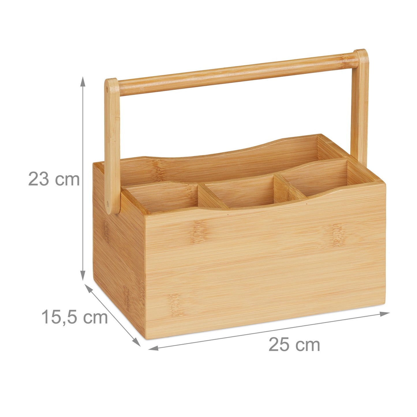 Cutlery Box with 4 Compartments