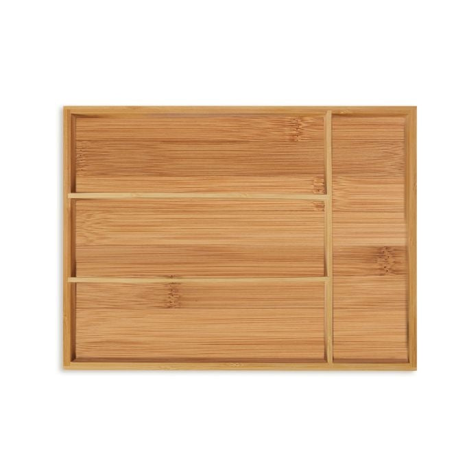Cutlery box bamboo 4 compartments