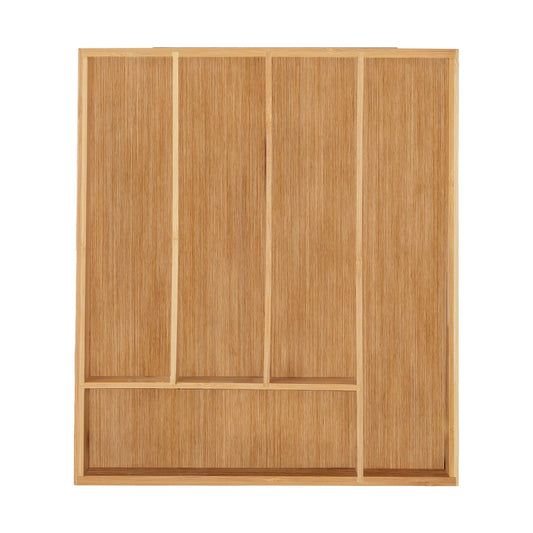 Cutlery box bamboo 5 compartments