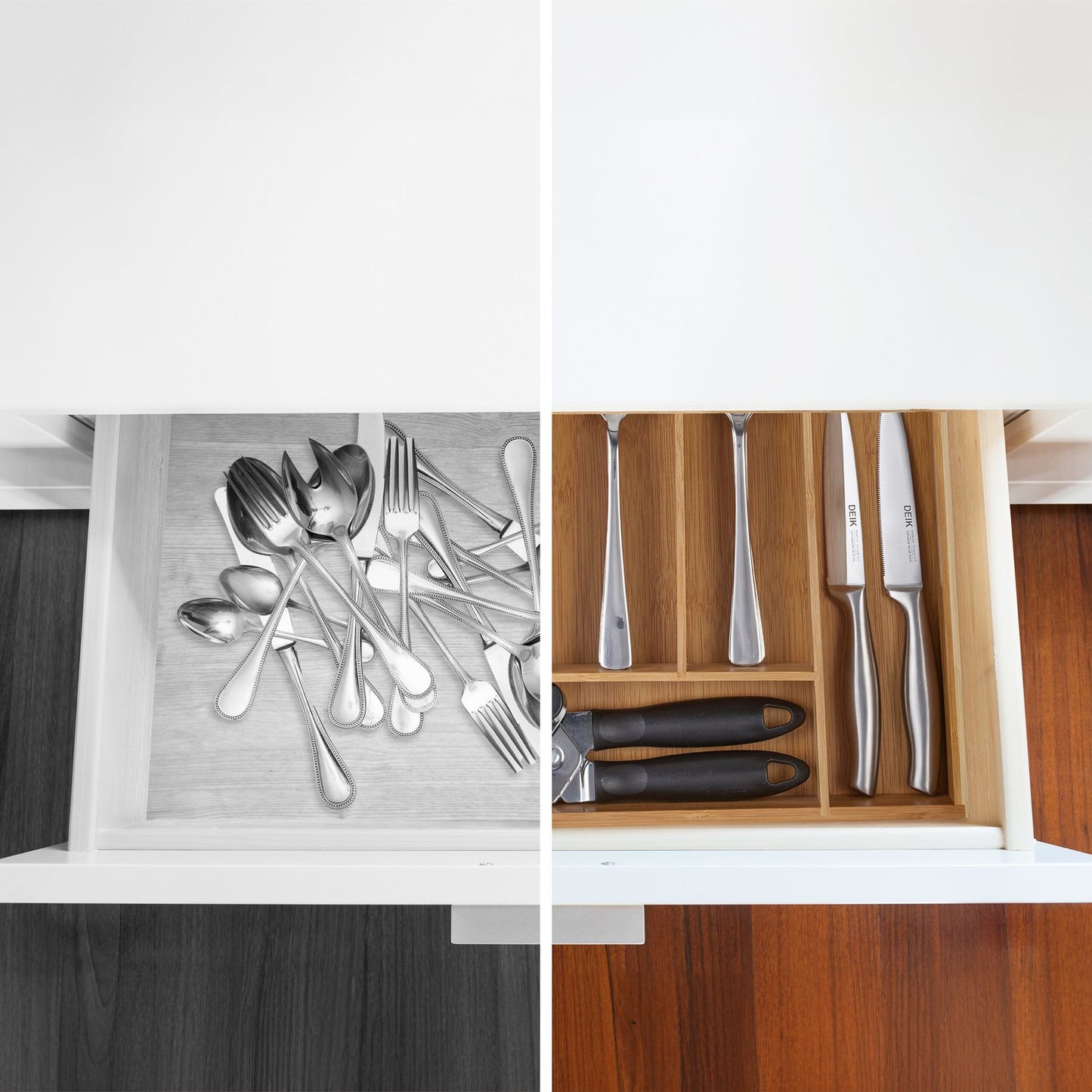 Cutlery box bamboo 5 compartments